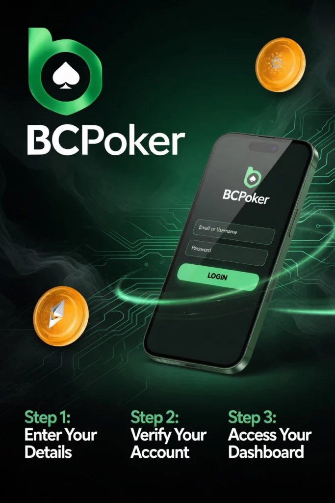 BC Poker account login
