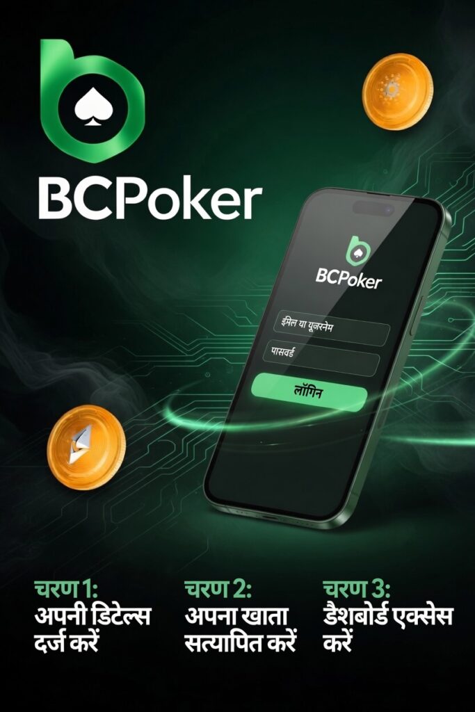 अपने BC Poker Account में कैसे लॉगिन करें
